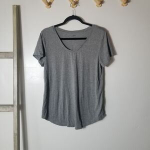ANA WOMEN'S GRAY BLOUSE SIZE LARGE